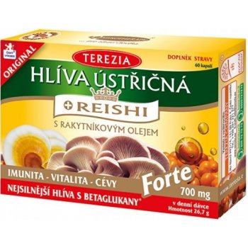 Terezia Company Hlíva ústřičná s Reshi Forte 60 kapsúl