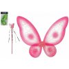 Krídla motýlí s paličkou nylon 2 farby v sáčku mix v či farieb