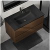 BATH DELUXE Kúpeľňová skrinka s umývadlom KENWOOD 91 cm orech/čierna BT0124+BT0229 + záruka 3 roky zadarmo