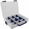 Plastový pořadač - Ideal Box XL (transparentní/tm. modrá) NENÍ HRA! (285 x 212 x 47 mm)