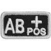 Nášivka textilná 101 Inc krv AB POS - biela