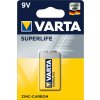 VAT Zinkouhlíková batéria Varta Superlife 9V na jedno použitie