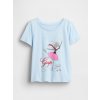 GAP Baby tričko s logom Modrá 4YRS