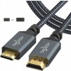 Twozoh Mini HDMI kábel na HDMI 4K 60 Hz opletenie 1 m