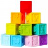 Bam-Bam Rubber Blocks mäkké senzorické hracie kocky 6m+ Animals 10 ks