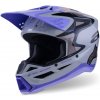ALPINESTARS prilba S-M3 edícia JETT LAWRENCE detská šedá/fialová/čierna 2026 - S