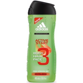 Adidas 3 Active Start Men sprchový gél 400 ml