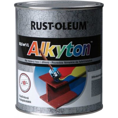 Alkyton kladivková farba na hrdzu 2v1 červená kladivková 750ml