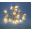 Vianočný svetelný reťazec - snehové vločky, teplá biela, 20