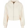 Urban Classics Dámska zip vetrovka Ladies Short Oversized Zip Jacket Farba: whitesand, Veľkosť: 5XL