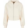 Ladies Short Oversized Zip whitesand