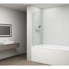 Polysan FISA vaňová zástena 600x1500mm, mm, biela mat, číre sklo FS1062-W