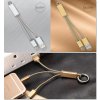 Dátovy kábel LDNIO 2v1 iphone / android (LC89) Gold