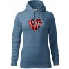 1975 v srdci - Mikina dámská Cape s kapucí - M ( Denim )