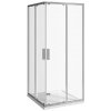 Jika Nion - Sprchový kút 100x100 cm, Jika perla Glass, strieborná/sklo arctic H2512N30026661
