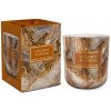 BARTEK Marble Golden & Antico 150 g - sviečka v skle