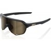 Okuliare 100% S2 Matte Black - Soft Gold Mirror Lens