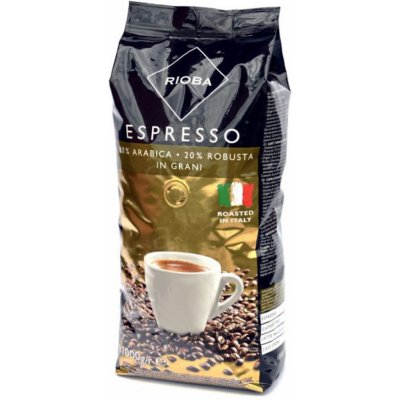 Rioba Gold Espresso 80% Arabica zrnková káva 1kg