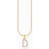 Thomas Sabo KE2243-414-14-L45V Gold-plated necklace letter D