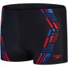 Speedo TECH PRINT AQUASHORT Pánske plavky, čierna, 34