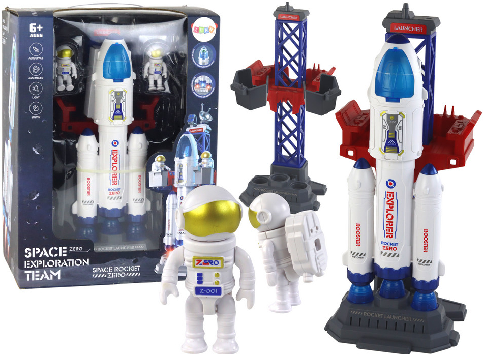 Lean Toys Vesmírna raketa s Astronautmi