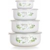 Banquet 8-dielna súprava smaltovaných misiek Olives 10x4,7 cm, 14x6,1cm, 16x6,8cm, 18x7,5cm