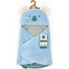 Doudou et Compagnie Paris Doudou Plyšová modrá deka s kapucňou Yoca le koala 70 cm