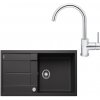 SET654 - Gránitový drez Blanco Metra XL 6 S antracit + Kuchynská batéria Rosan Zerro JZ38101 chróm
