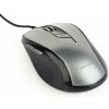 Myš GEMBIRD MUS-6B-01, černo-strieborná, USB MUS-6B-01-BG