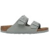 BIRKENSTOCK Sandále Arizona Suede Leather Narrow - Pure Sage Šedá