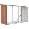 Prístrešok na drevo G21 WOH 682 - 302 x 119 cm, hnedý