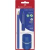 Faber Castell Grafitová ceruzka Jumbo Grip Set, 3 ks modrá