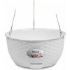 BRAVSON GROUP s.r.o. Závesný kvetináč STEFANPLAST NATURAL 30 biela