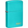 Zippo Flat Turquoise Logo 26952