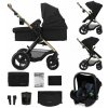 KINDERKRAFT Kočík kombinovaný 3v1 Moov 2 XL Air Black