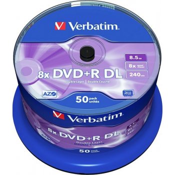 Verbatim DVD+R 8,5GB 8x, 50ks od 33,42 € - Heureka.sk