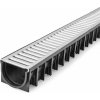 Odvodňovací žľab s pozinkovanou mrežou 10x3,5cm/1m WLC Likov