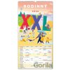 NOTIQUE Nástěnný Rodinný plánovací XXL 33 x 64 cm 2026