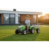 Dětský elektrický traktor s přívěsem, zelený
