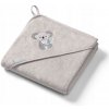 BabyOno Bambusová osuška s kapucňou Koala 100x100 cm šedá
