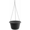 Plastia žardina samozavlažovací Siesta závěs anthracite 30 cm