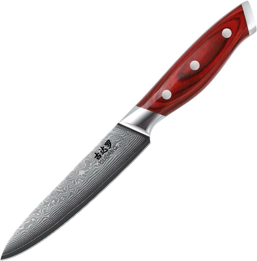 Gudaro - Damaškový univerzálny kuchynský nôž KENSHO 5", dĺžka 12,5 cm GD1002-B
