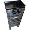 Kadernícky pojazdný vozík JRL Barber trolley Black