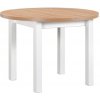 Wilsondo Rozkladací jedálenský stôl Poli 4 100-180x100 - dub artisan/biela