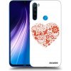 Picasee silikónový čierny obal pre Xiaomi Redmi Note 8 - Veľké srdce