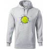 Tenisová loptička v triku - Mikina pánska Cape s kapucňou - M ( Svetlosivý melír )