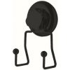 Compactor Dvojitý háčik do kúpeľne Bestlock Black