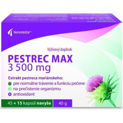 Noventis Pestrec Max 3500 mg 45 15 kapsúl