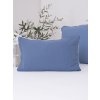 MKLozkoviny.sk Mušelínová obliečka na vankúš 40 x 60 cm Alexia Duo - modrá/krémová- -