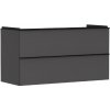 Hansgrohe Xelu Q - Umývadlová skrinka, 63x118x50 cm, 2 zásuvky, matná sivá/matná čierna 54036670
